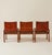 Molteni Afra & Tobia Scarpa Cognac Colored "Monk" Leather Dining Chairs for Molteni 1974 - Set of 6 For Sale - Image 4 of 15