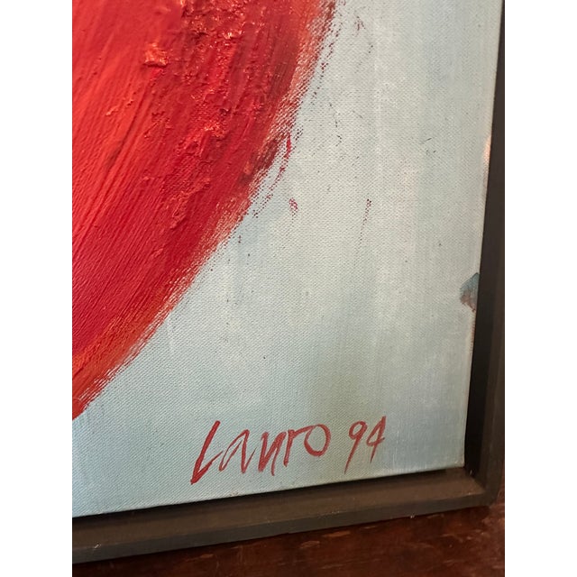 Abstract Roberto Lauro Framed Oil Painting For Sale - Image 3 of 10