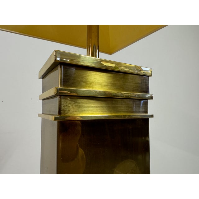 Mid-Century Modern Vintage Brass Table Lamp from Vereinigte Werkstätten München, 1970s For Sale - Image 3 of 13