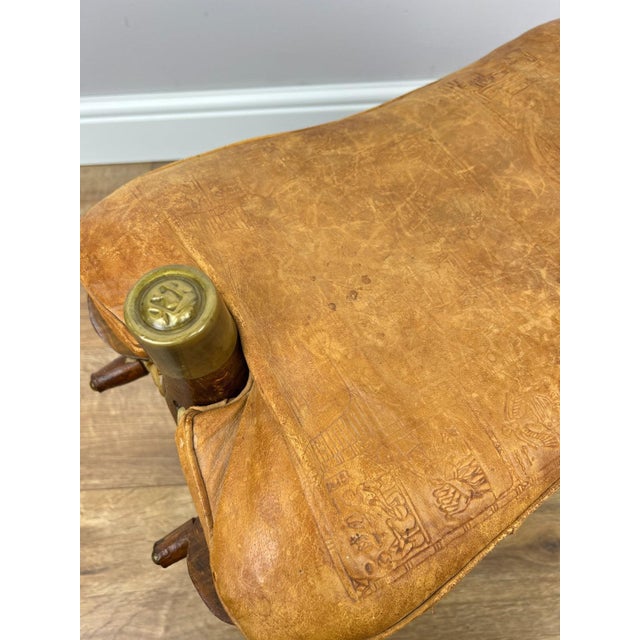 Vintage Ottoman in Oak For Sale - Image 13 of 17