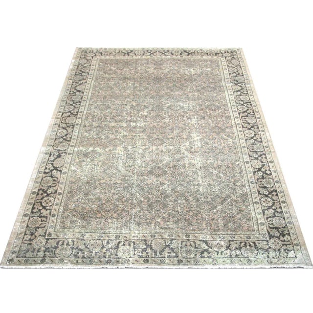 1940s 1940s Persian Mahal Rug For Sale - Image 5 of 5