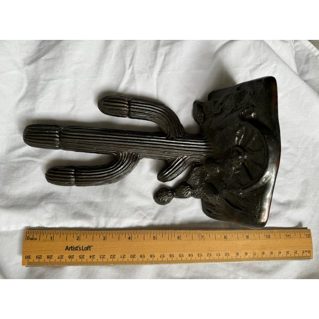 Metal 1940s Western Cactus Bookend by Dodge Inc For Sale - Image 7 of 7