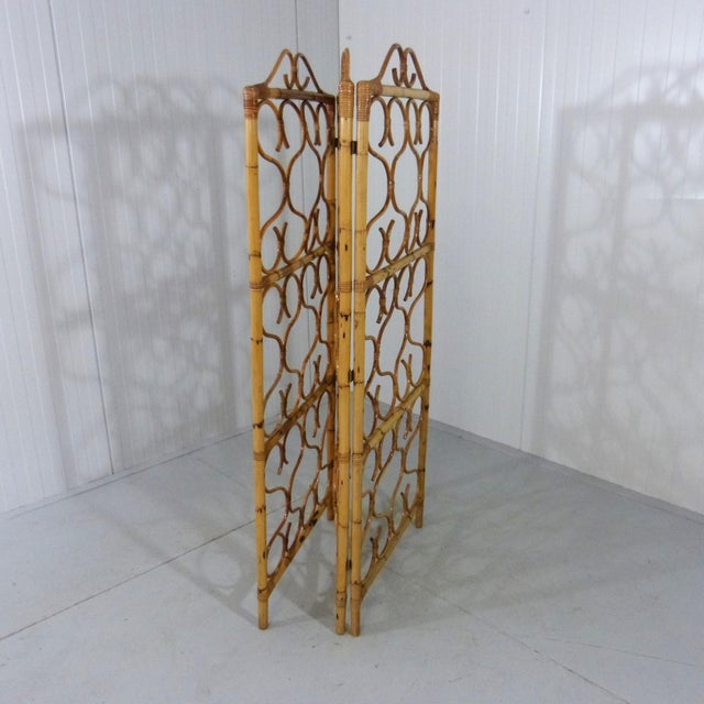 Rattan Room Divider, Italy, 1960s For Sale - Image 4 of 12