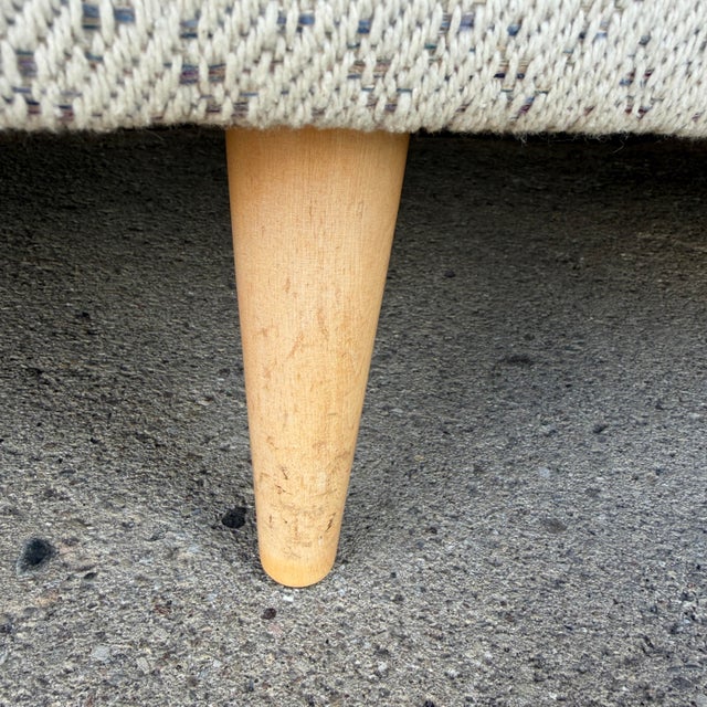 Custom Curved Mid Century Sofa For Sale - Image 12 of 12