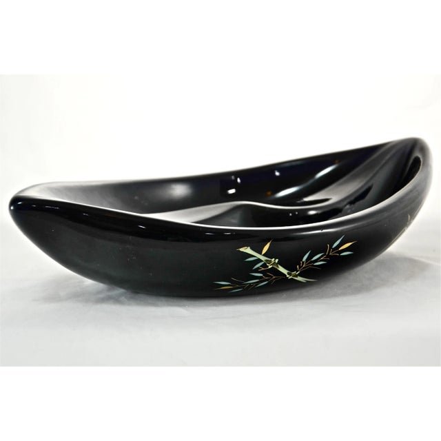 Mid-Century Modern MCM Ebony Bowl For Sale - Image 3 of 5