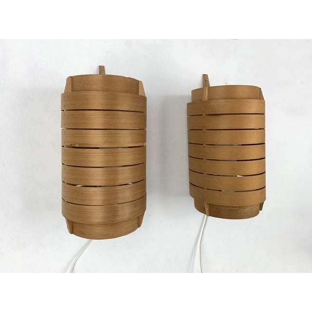 V-156 Wall Lamps in Pine by Hans-Agne Jakobsson for AB Markaryd, 1960s, Set of 2 For Sale - Image 16 of 17