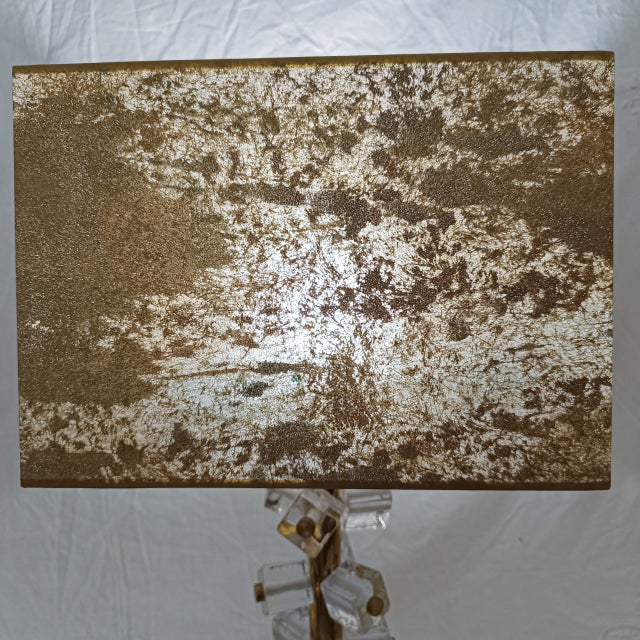 Murano Glass Cube Lamps, 1970s, Set of 2 For Sale - Image 3 of 7