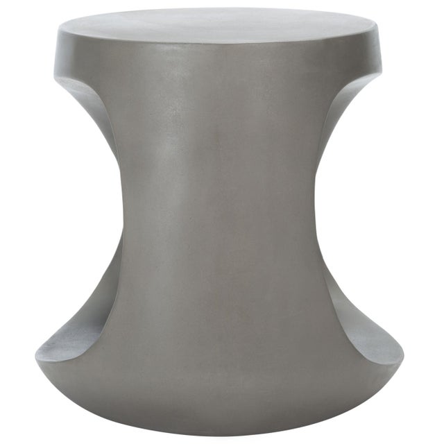 Vikki Concrete Accent Stool - Dark Grey For Sale In Philadelphia - Image 6 of 6