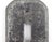Standard size distressed black steel toggle light switch cover. The original mounting screws are not available. Good...