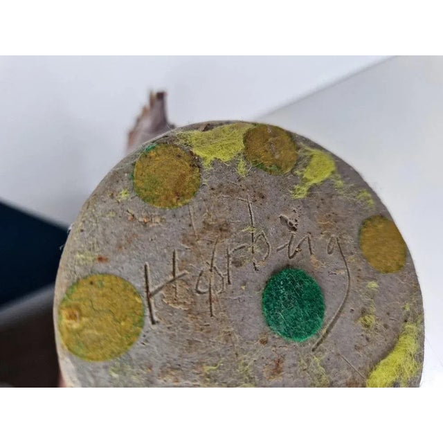 Vintage Danish Ceramic Vase by Tove Hørberg, 1980s, in Very Good conditions. Designed 1980 to 1989 This piece has an...