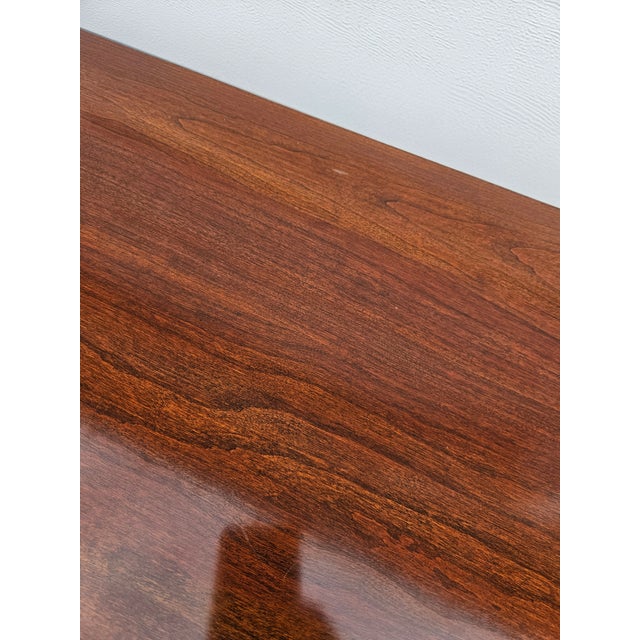 1990s Ethan Allen Georgian Court Dresser Chest of Drawers Cherry Chippendale Sideboard For Sale - Image 15 of 17