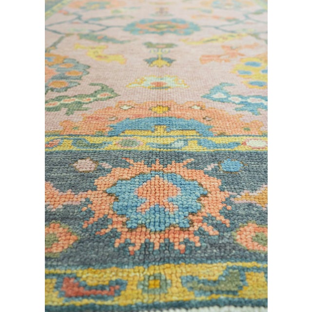 Turkish Oushak Rug 4'10" x 7'2" #19053 For Sale In Houston - Image 6 of 8