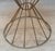 Red Mid-Century Gold Hour Glass Red Polka Dot Round Vanity Stool For Sale - Image 8 of 10