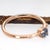 Blue Dainty Santa Maria Aquamarine Ring W Natural Diamond Accents in 14k Rose Gold, Size 6.75 For Sale - Image 8 of 8
