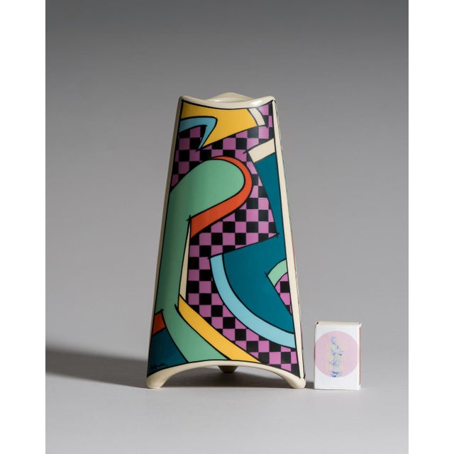 Ivory Flash Porcelain Vase Duo and Ashtray by Dorothy Hafner for Rosenthal, 1980s, Set of 3 For Sale - Image 8 of 15