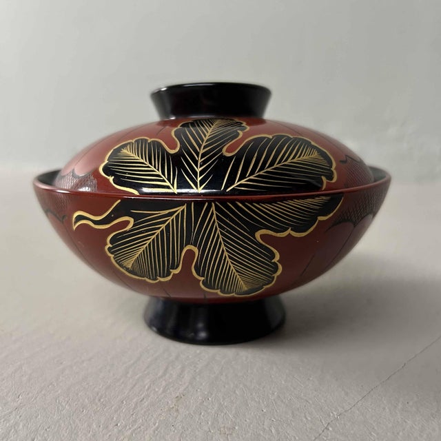 1970s Shōwa Period Wajima-Nuri Owan Serving Bowls, Japan, 1970s, Set of 10 For Sale - Image 5 of 18