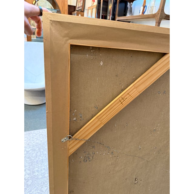 Piotr Strelnik Figurative Muted Blue Landscape Painting, Signed For Sale - Image 9 of 12