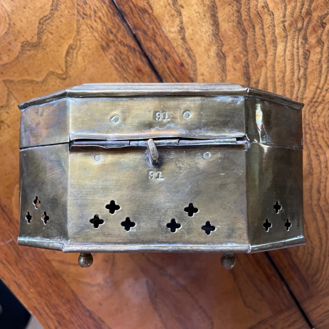 Pierced Brass Cricket Box For Sale - Image 4 of 8