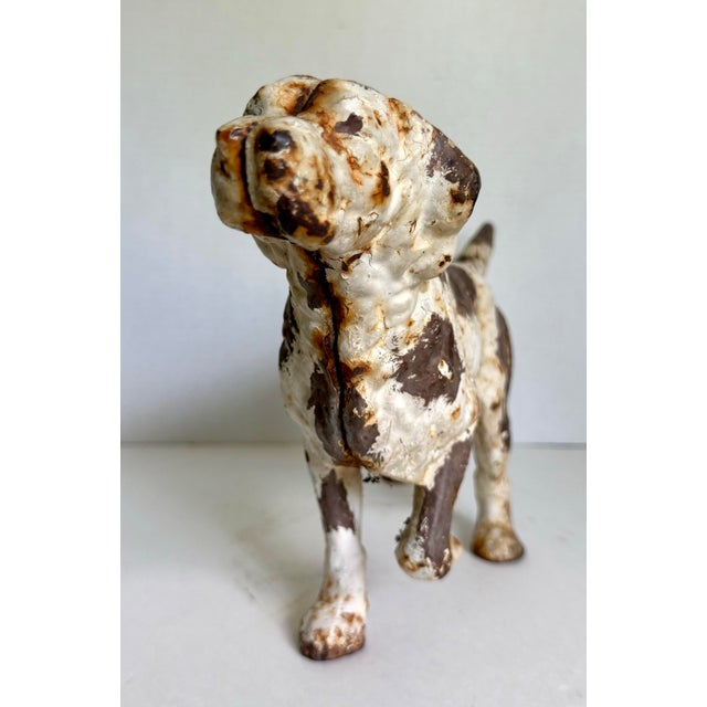 Hubley Manufacturing Company 1930s Hubley Attributed Cast Iron English Setter Dog Doorstop For Sale - Image 4 of 12