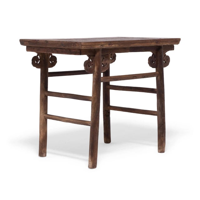 Chinese Wine Table With Cloud Spandrels, Circa 1750 For Sale - Image 4 of 8