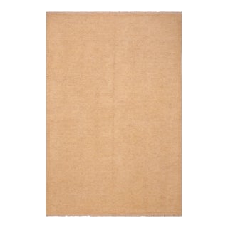 1990s 1990s Contemporary Sun Faded Alkaid Tan/Brown Hand Knotted Wool Rug - 6'2" X 8'10" For Sale