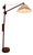 Floor Lamp with Adjustable Arm and Counterweight, Denmark, 1970s For Sale