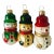 1990s Vintage Christmas Ornament Set of 3 Snowmen For Sale