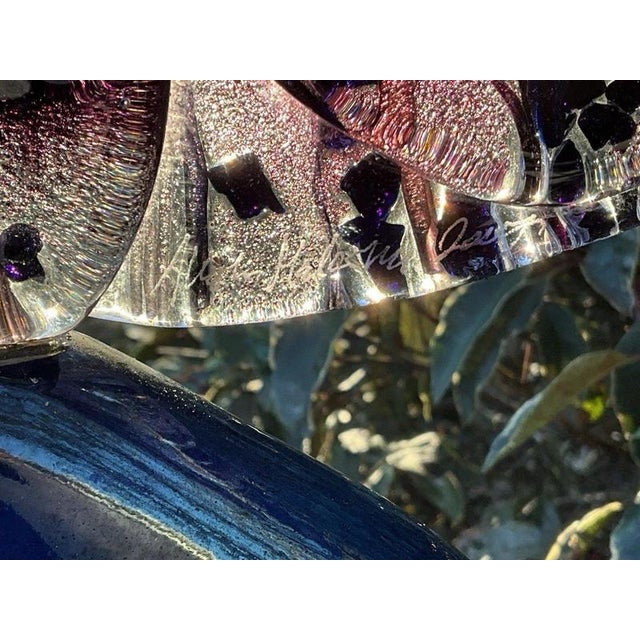Abstract Sand-Cast Art Glass Sculpture from Allister Malcolm, 2008 For Sale - Image 16 of 18