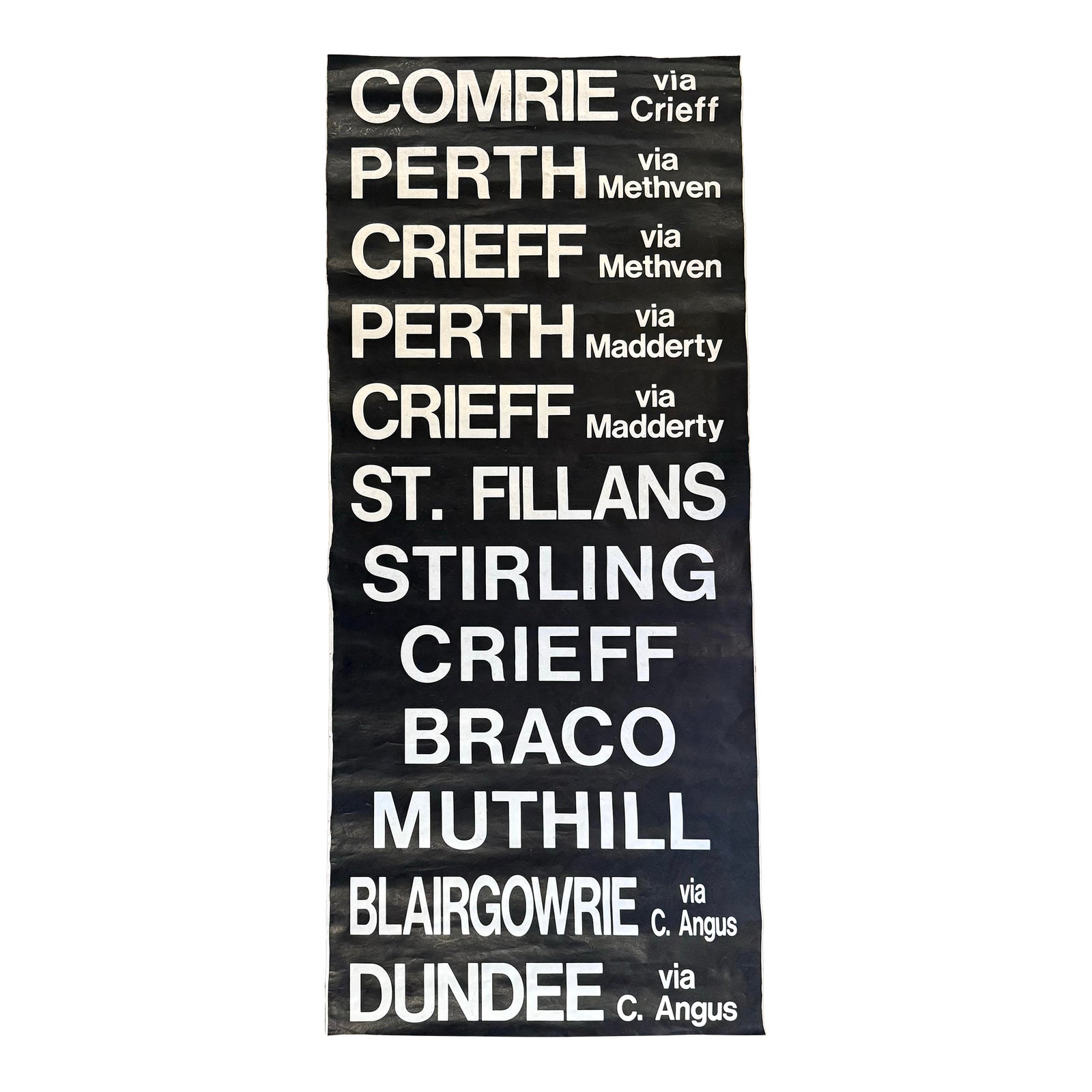 Black and White Monumental Vintage 1990’s Scottish Transportation Bus ...