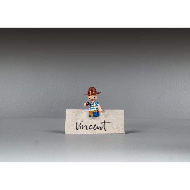 Mid-Century Modern Finger Puppet Place Card Holders, 1960s, Set of 24 For Sale - Image 3 of 14