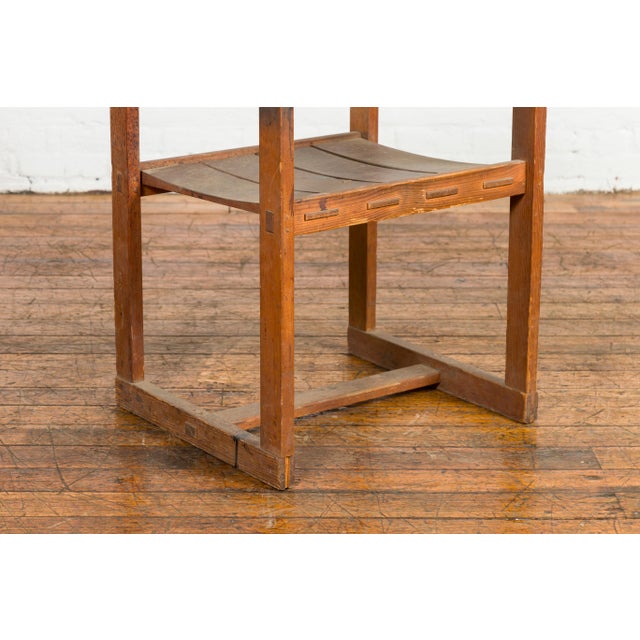 Artist Industrial Style Vintage Desk Chair With Rustic Character For Sale In New York - Image 6 of 12