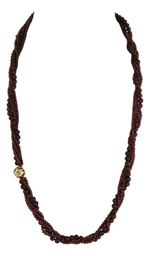 Tiffany & Co. Cummings Garnet Beads Motif Long 31.5" Necklace