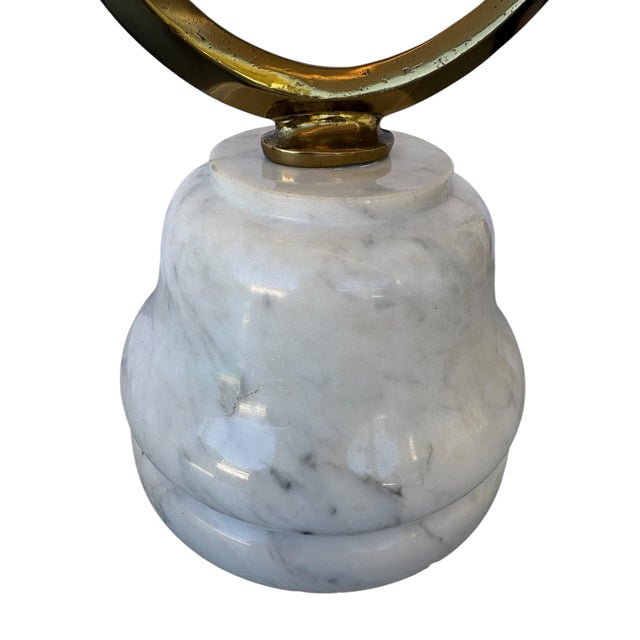 Farmhouse Late 19th Art Nouveau Style, Century Antique Italian Brass, Steel and Marble Baker's Scale For Sale - Image 3 of 8