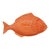 Vintage Bordallo Pinheiro Orange Ceramic Portugal Fish Plate For Sale