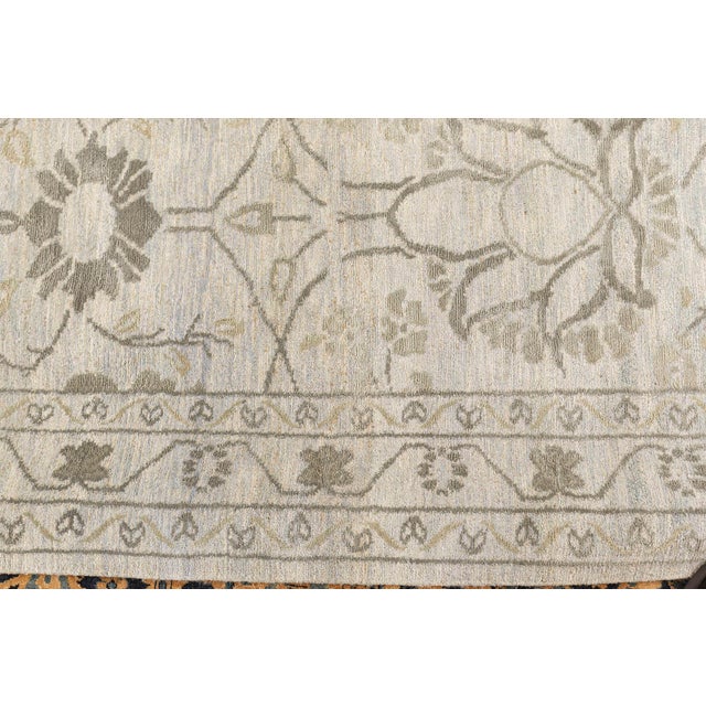 Modern Contemporary Indian Inspired Botanic Handmade Rug by Doris Leslie Blau For Sale - Image 3 of 7