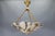 French Art Deco Black & White Veined Alabaster and Bronze Chandelier, 1920 For Sale - Image 17 of 18