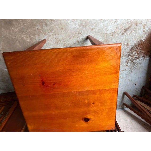 Vintage Federal Style Solid Wood Side Table. For Sale - Image 4 of 7