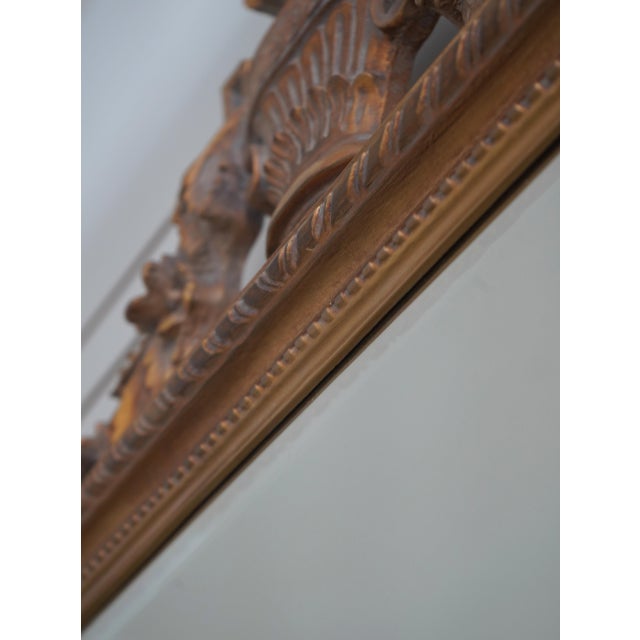 Glass Uttermost Urn Designed Gold Frame French Style Mirror For Sale - Image 7 of 11