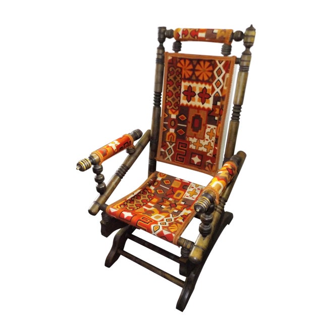 Vintage Platform Spring Rocking Chair  Chairish