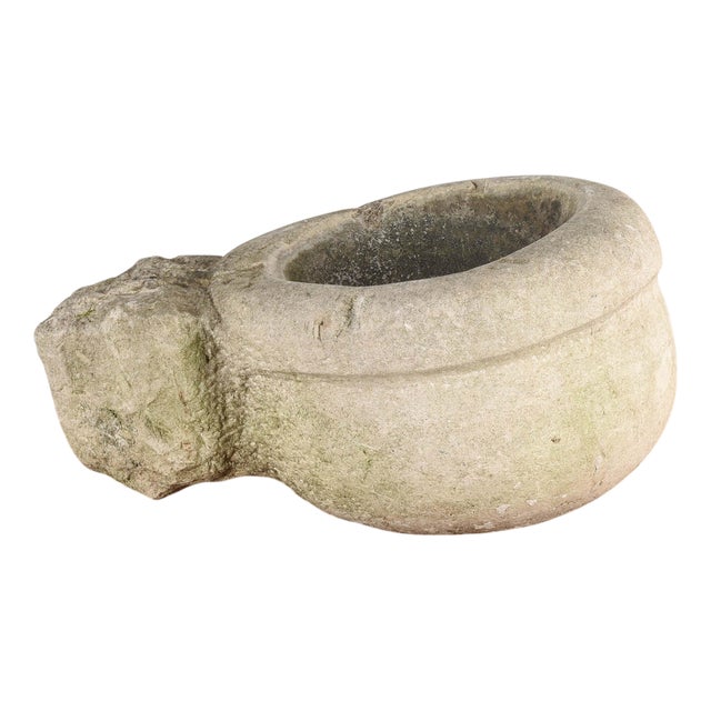 Wall Bowl in Stone For Sale