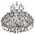 Metal Maria Theresa Noir 45 Lights Chandelier in Black Nickel and Crystal by Aggiolight For Sale - Image 7 of 7