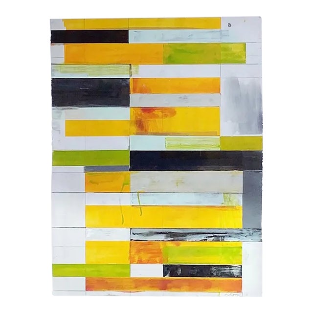 Lloyd Martin Abstract Composition in Yellow, 2013 For Sale
