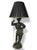 A 19th-Century Large Spelter Lamp Depicting a Cavalier Figure. For Sale - Image 4 of 4