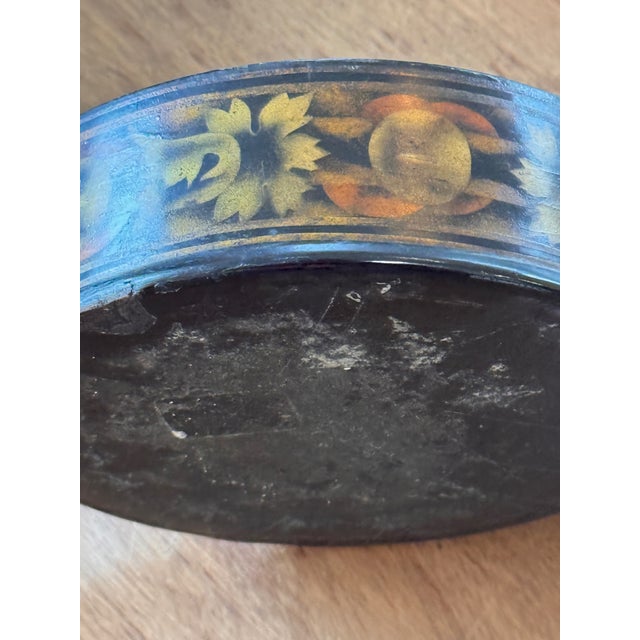Black Pair of 19th Century Black Papier-Mâché Wine Coasters For Sale - Image 8 of 8
