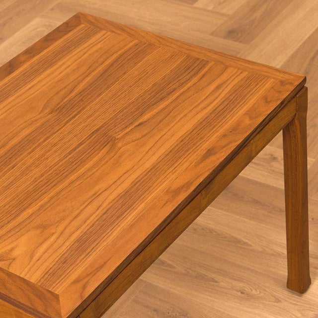 Side table was manufactured in Sweden in the 1950s-60s by Tingströms. It is made of walnut veneer on the top surface and...