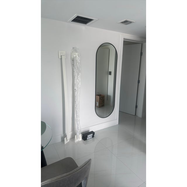 Contemporary Fabbian Pivot 63” Architectural White Led Wall Lights - a Pair For Sale - Image 3 of 9