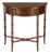 Skilling 31 in. W Specialty Demilune Shape Wood 1 Drawer Console Table, Olive Ash For Sale