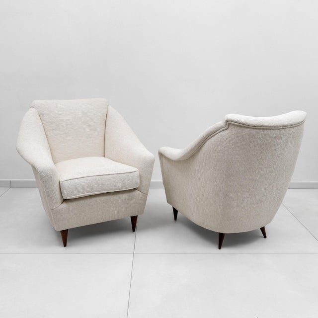 Mid-Century Modern Italian Armchairs, 1950, Set of 2 For Sale - Image 12 of 12