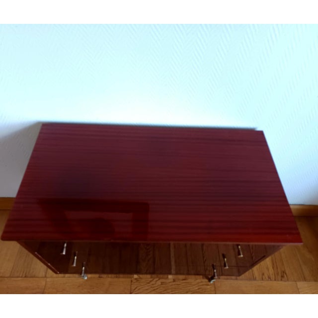 Wood Vintage Lacquered Wooden Dressing Table, 1950s For Sale - Image 7 of 12