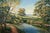 Lush Tree Lined Towpath on the River Lagan in Northern Ireland by Irish Artist 1986 For Sale - Image 15 of 18